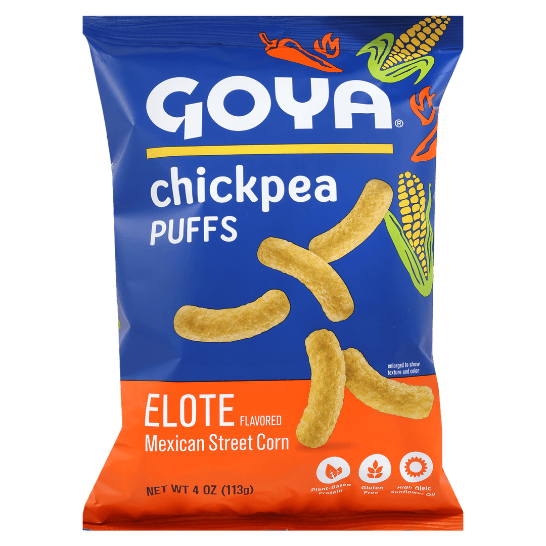 Goya Chickpea Puffs - Elote Mexican Street Corn, 4 oz. Bag