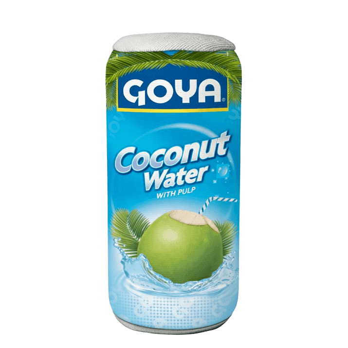 Goya Coconut Water Plush Dog Toy with Squeaker