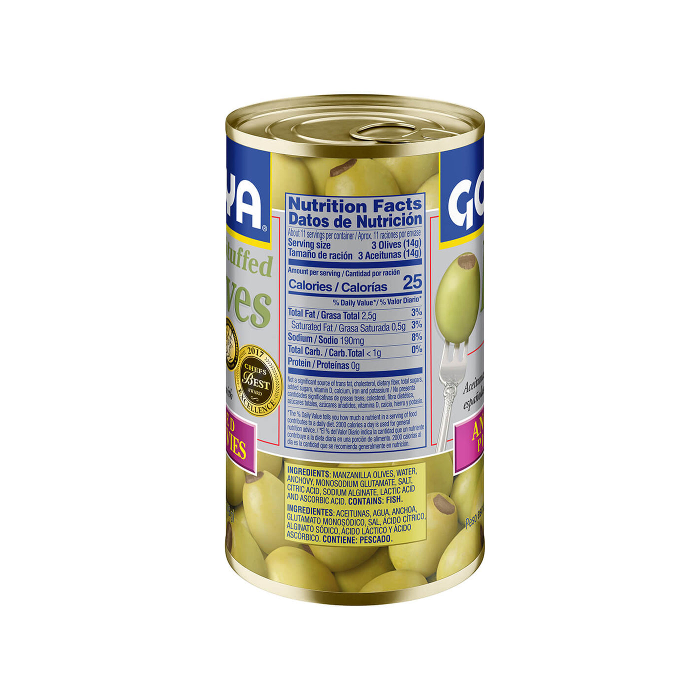 Goya Olives Stuffed with Minced Anchovies – Shop Goya