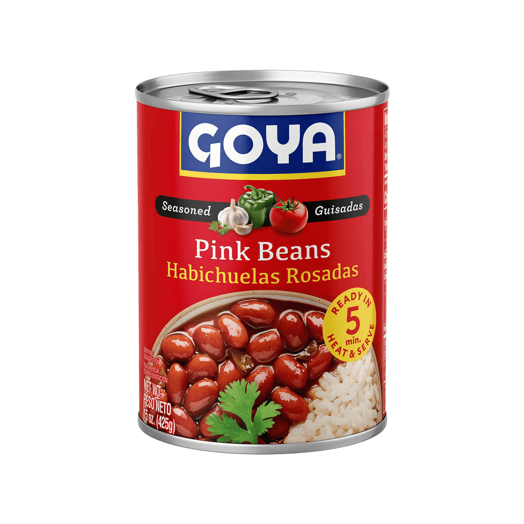 Seasoned Pink Beans in Sauce, 15 oz Can