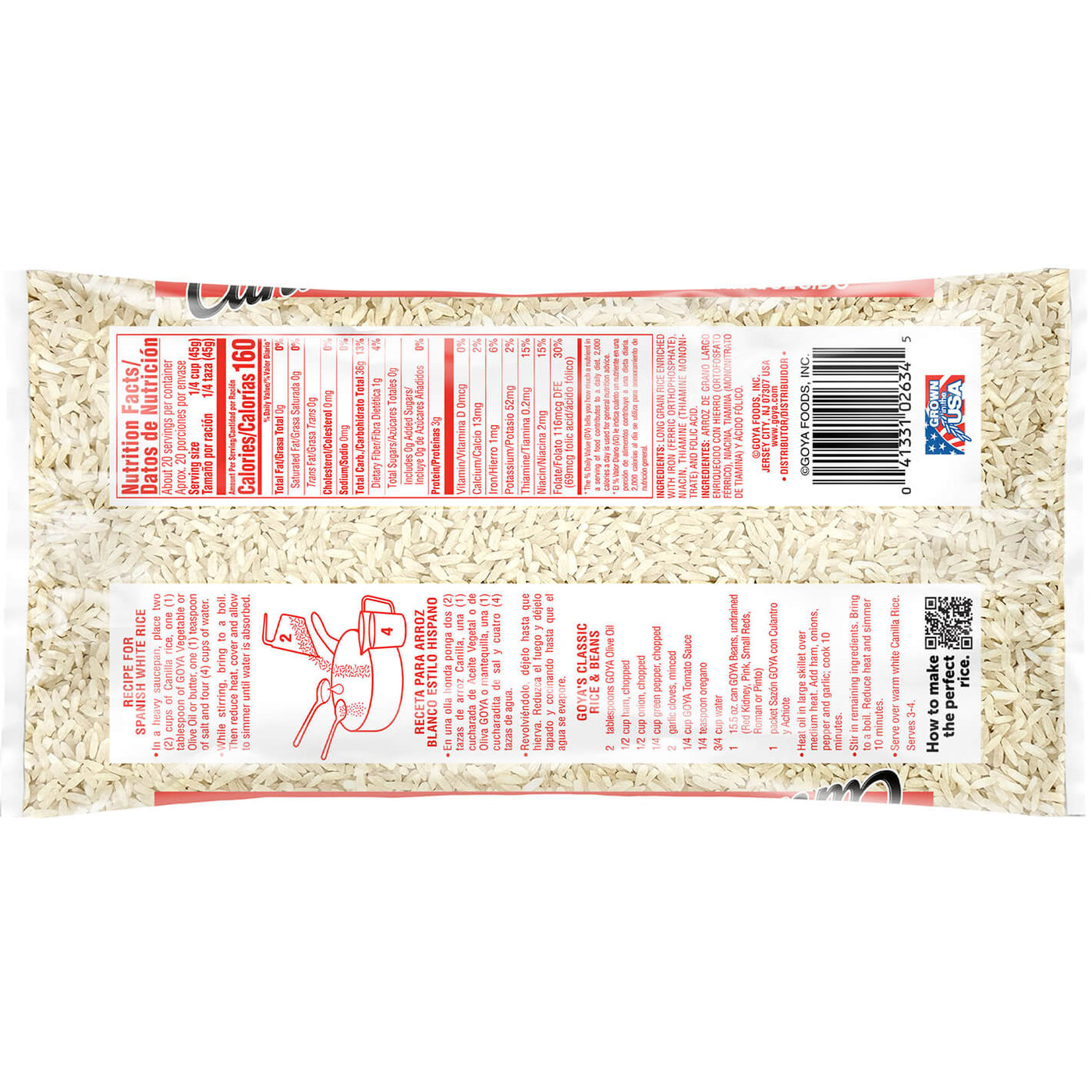 CANILLA® Extra Long Grain Rice – Shop Goya