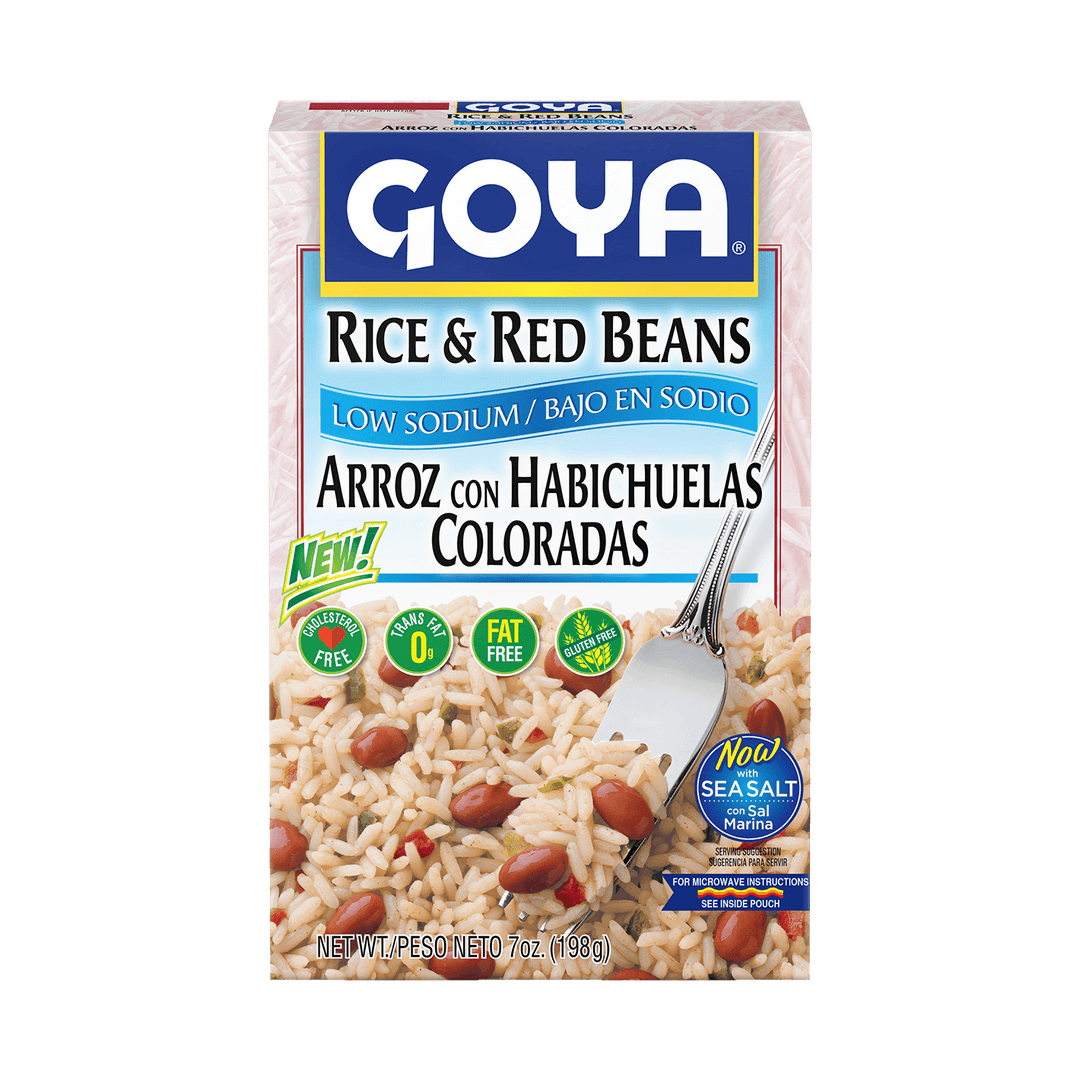 Goya Rice and Red Beans Low Sodium, 7 oz Box