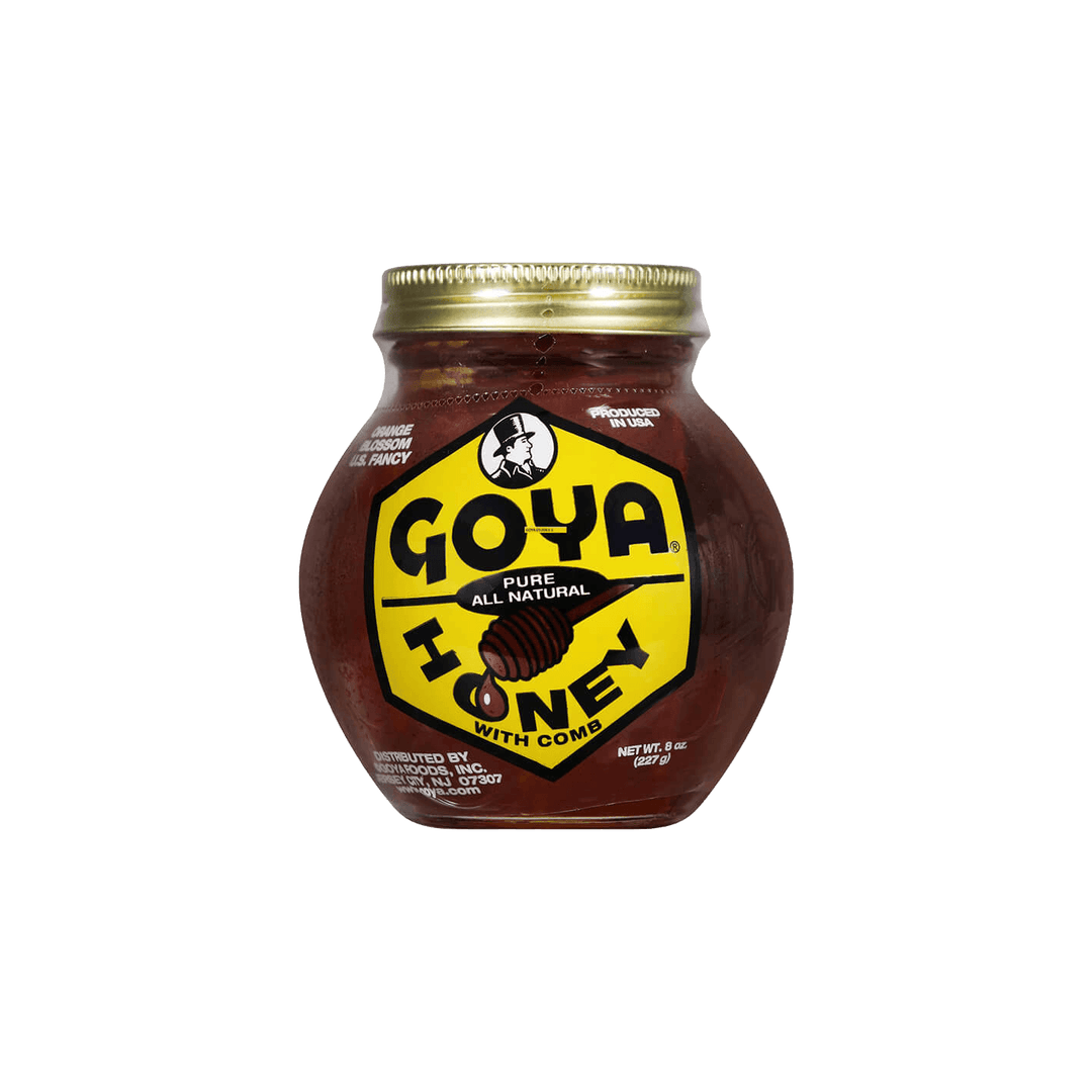 Orange Blossom Honey with Comb 8 oz Jar