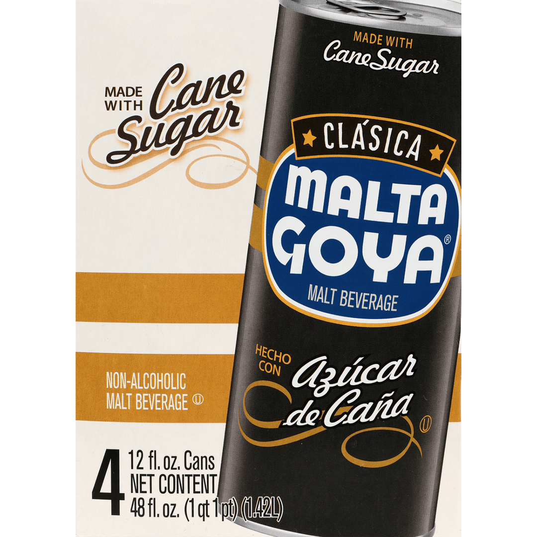 Malta Cane Sugar 12 oz Can - 4 Pack