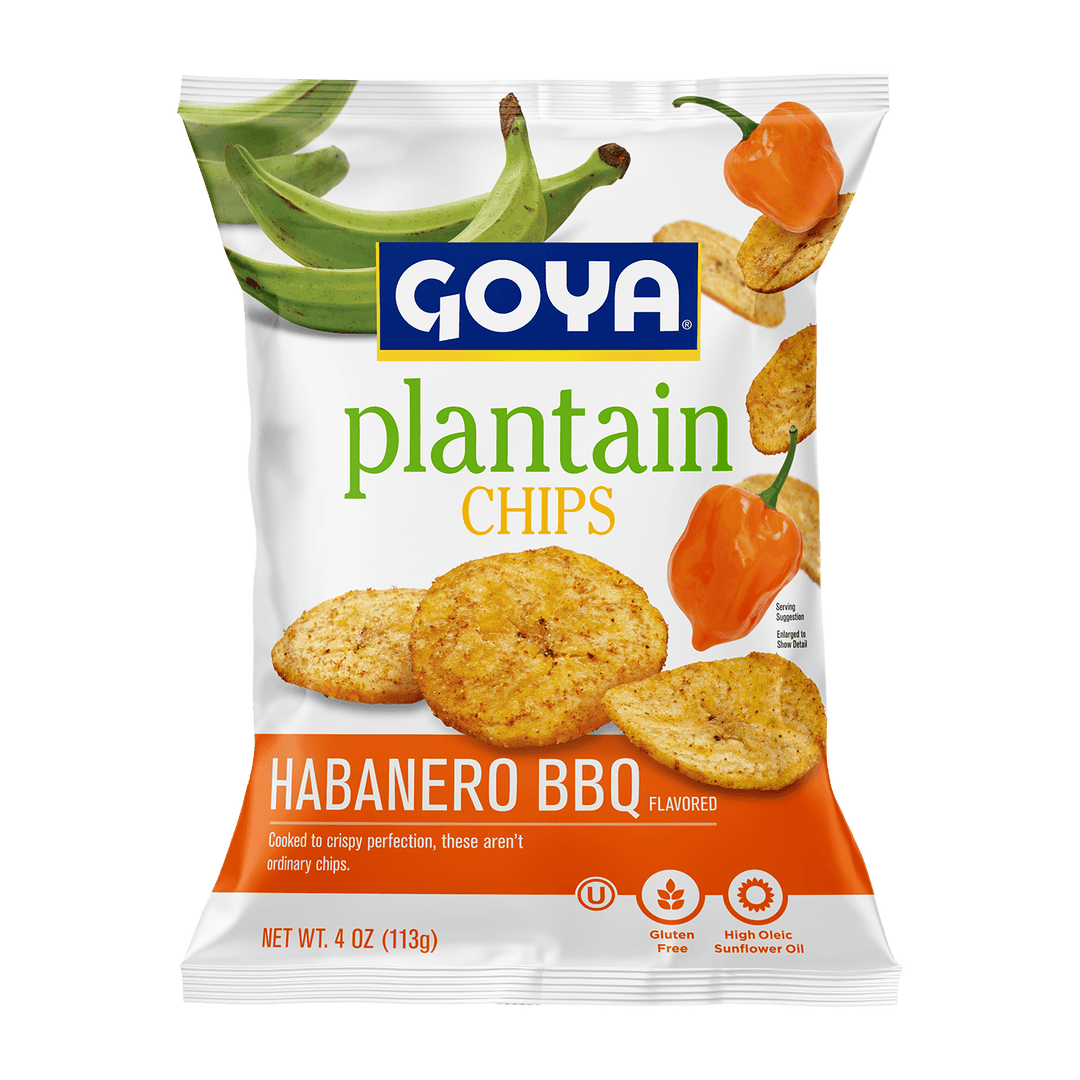 Goya Habanero BBQ Flavored Plantain Chips, 4 oz Bag