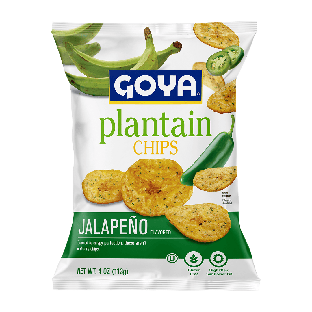 Goya Jalapeno Flavored Plantain Chips, 4 oz Bag
