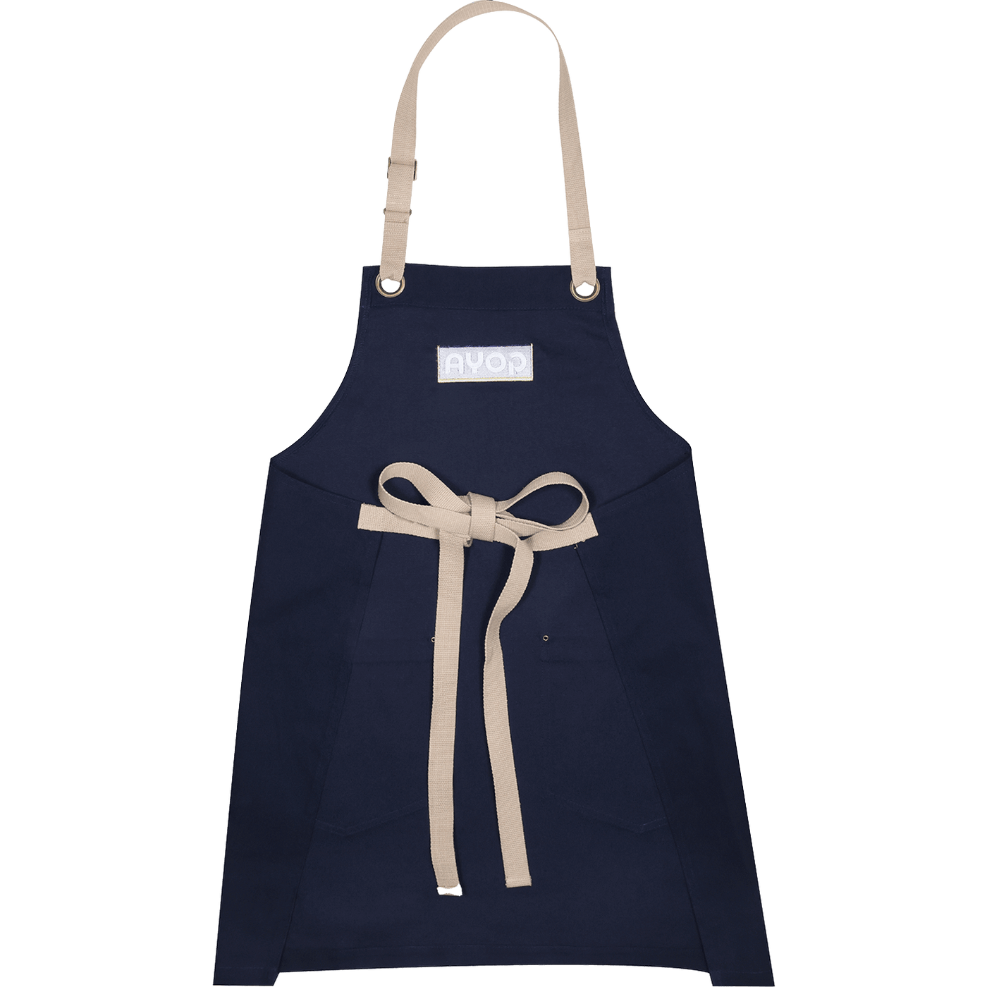 Goya 2-Pocket Apron, Navy Blue