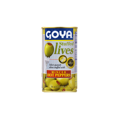   Goya Stuffed Olives Minced Hot Peppers
